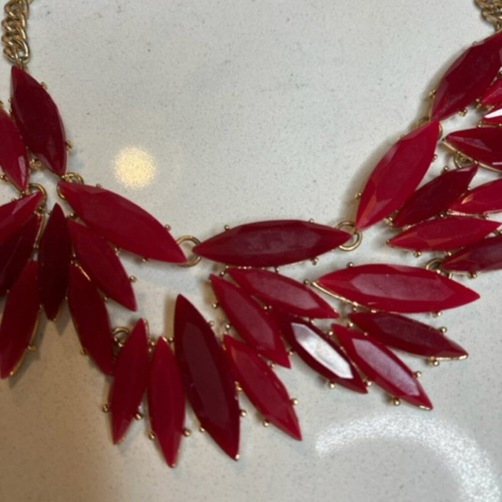 Ruby Statement Vine Necklace - Picture 3 of 9
